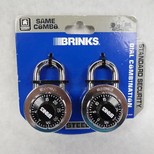 Brinks Combination Lock (2 pack) Black 152-49201 School Gym Locker - Picture 1 of 3