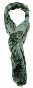 TigerTie Designer Schal in mint grün Blumenmuster - Gr. 180 x 50 cm - Bild 1 von 1