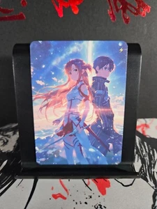 Asuna Yuuki & Kirito Sword Art Online SAO Tarjeta de Arte Personalizada Anime Manga Casi Nuevo - Imagen 1 de 3
