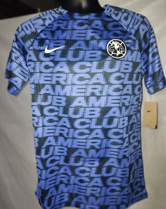 NIKE DRI-FIT CLUB AMERICA PRE-MATCH SOCCER TOP ARMORY BLUE DM2561-454 SIZE M - Picture 1 of 2