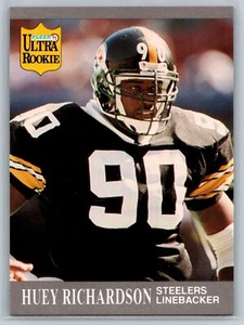 1991 Fleer Ultra Update Huey Richardson Rookie Pittsburgh Steelers RC #U-80 - Picture 1 of 2