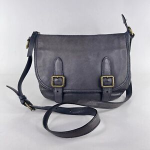 Frye Women's lily crossbody bag black leather Double Buckle Hobo Zip purse Bag