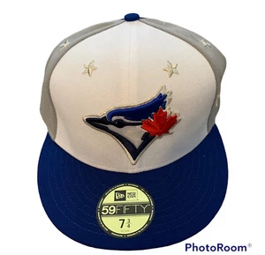Cappello Toronto Blue Jays All Star Game New Era senza toppa taglia 7 3/4 RARO - Foto 1 di 5