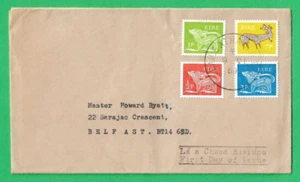 QEII - IRLAND - ERSTER AUSGABETAG AUF BRIEF - PENCEWERTE 'P' - 9. JUNI 1969 - Bild 1 von 1