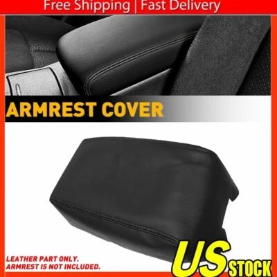 Fit Nissan Maxima 2009-2014 Center Console Lid Armrest Cover Leather Trim Black Foto 1 de 4