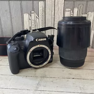 Canon Camera EOS 1000D Digital Camera With Zoom Lens 70-300 mm 1:4-5.6 & Strap - Picture 1 of 11