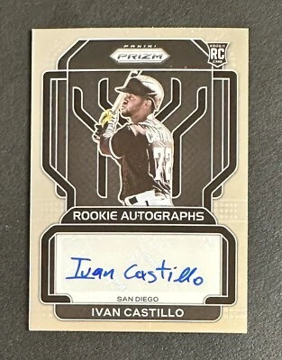 2022 Prizm Rookie Autographs #RA-IC Ivan Castillo RC Auto - San Diego Padres - Image 1 of 2