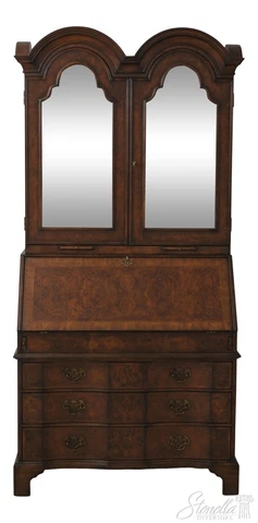 57107EC: English George III Style Walnut Secretary Desk Cover