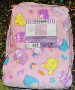 Hello Kitty and Friends Fleece Blanket Full/Queen Cloud Throw Super Soft - Picture 1 of 4