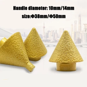 M10 Thread Umbrella Shaped Brazed Diamond Chamfering Machine Ceramic Tile Reamer - Picture 1 of 13