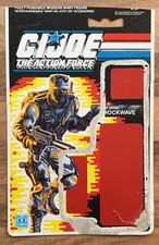 GI JOE - THE ACTION FORCE "SHOCKWAVE" ORIGINAL VINTAGE HASBRO BACKING CARD 1989