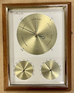 Vintage Airguide Instrument Co Barometer Thermometer Humidity Gauge Chicago, USA - Picture 1 of 6