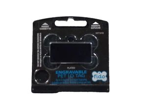 FIDO GRAVIERBARES HAUSTIERAUSWEISSCHILD SILBERKNOCHEN NEU IN VERPACKUNG - Bild 1 von 2
