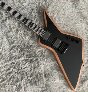 Chitarra Elettrica Corpo Solido M Nero Opaco Tastiera Palissandro Nero Hardware - Foto 1 di 6