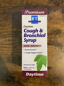 Boericke & Tafel Daytime Cough & Bronchial Syrup Non-Drowsy Homeopathic 8 Oz - Picture 1 of 4