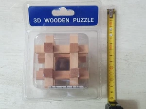 TOYS 3D WOODEN PUZZLE GIOCO D'INGEGNO IN LEGNO ROMPICAPO - Foto 1 di 1