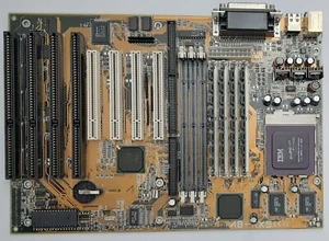 ABIT AB-AX5 i430TX Sockel 7 ISA retro Mainboard + IBM 6X86MX PR300 + 64MB RAM - Bild 1 von 3