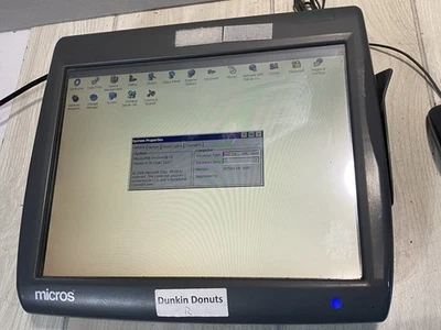 Micros Workstation 5 System Unit Touch Screen POS Terminal 400814-001 Windows CE - Image 1 of 4