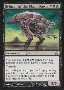 Bringer of the Black Dawn - Medium Play MTG Fifth Dawn - Picture 1 of 1