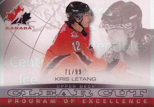 2013 Upper Deck Team Canada Clear Cut Program of Excellence #21 Kris Letang - Image 1 of 1