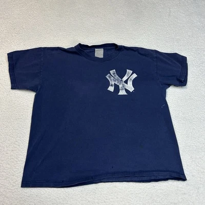 Vtg New York Yankees Alex Rodriguez T-Shirt Mens Size Small MLB Navy Blue - Image 1 of 4