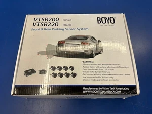 BOYO VTSR200 SILVER PARKING SENSORS FRONT AND REAR - Picture 1 of 4