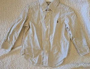 Polo by Ralph Lauren Yellow, Gray And White Button Down Shirt EUC - Picture 1 of 3