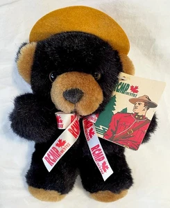 Black Bear Plush 6in RCMP Canadian Mounted Police Country Wild Wonders New w/Tag - Picture 1 of 11