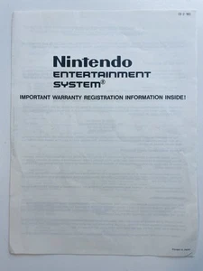 NES Nintendo System Konsole Einsatz Garantie Registrierung Information CD-2-NES - Bild 1 von 4