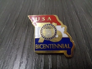 Spilla bavero cappello sigillo dello stato del Missouri vintage USA bicentenario 1776-1976 - Foto 1 di 5