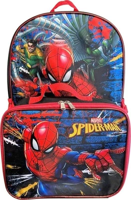 Mochila Ruz Spiderman para niños de 16 pulgadas con juego de lonchera extraíble a juego... Foto 1 de 4