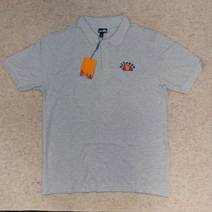 Polo Ellesse Quale Uomo XL Grigio Cotone Traspirante Estate Casual Retrò - Foto 1 di 15