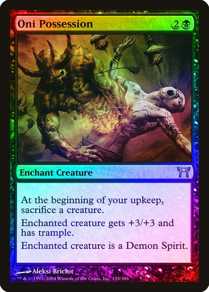 Oni Possession FOIL Champions of Kamigawa PLD Black Uncommon CARD ABUGames - Image 1 of 1