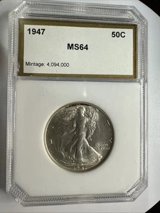 1947 Walking Liberty Half Dollar 50C Wahl Stempelglanz - Bild 1 von 7