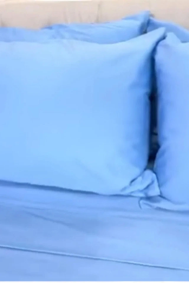 Juego de sábanas de algodón egipcio Concierge Collection 400TC azul Foto 1 de 1