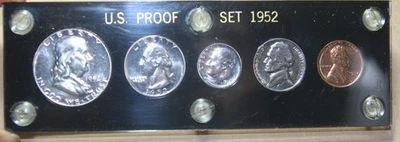 1952 U.S. Mint Silver Proof Set in Capital Plastics - See Pics - No Reserve! - Image 1 of 4