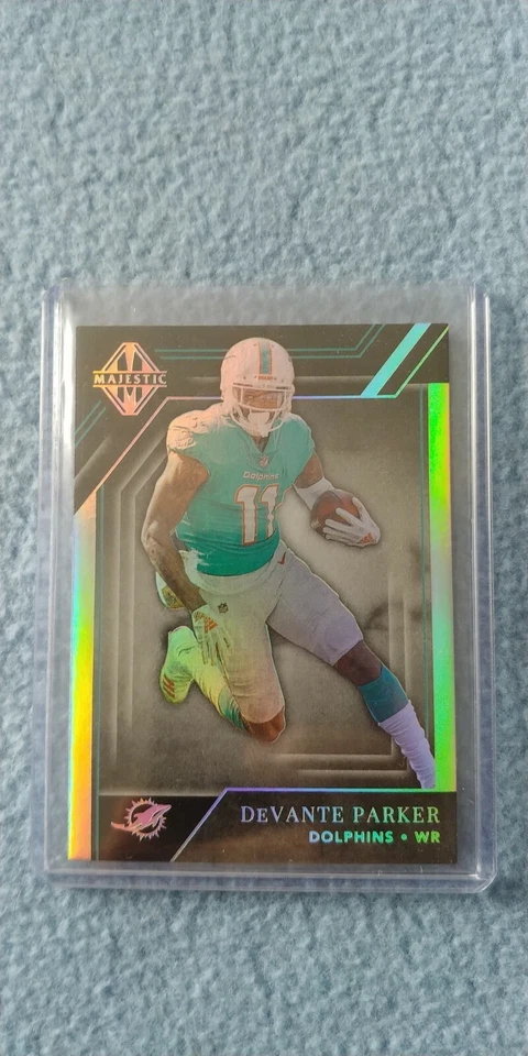 2019 MAJESTIC BASE HOLO SILVER DEVANTE PARKER #'D 06/25 MIAMI DOLPHINS - Image 1 of 2