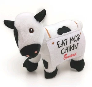Chick-Fil-A Restaurant Cow "Eat Mor Chikin" 7" Plush Collectible Toy 2024 - Picture 1 of 6