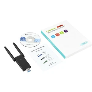 5GHz & 2.4G Dual Band WiFi Adapter USB 3.0 Dock Wireless Network Card Dongle - Afbeelding 1 van 8