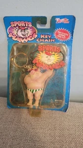 Vintage 1998 Sports Hawgs Schlüsselanhänger Porky Tight Schwein Neu im Blister - Bild 1 von 2
