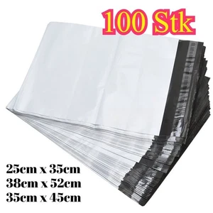 100x Folienversandtaschen Versandbeutel Versandtüten mit Haftklebeverschluss DE - Bild 1 von 8