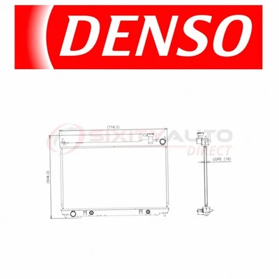 Denso Radiator for Infiniti G35 3.5L V6 2003-2004 Coolant Antifreeze ii Foto 1 de 4