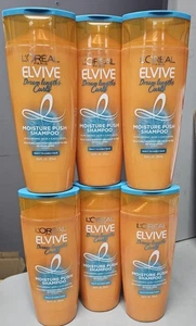 6 x  L'Oréal ELVIVE Dream Lengths Curls MOISTURE PUSH SHAMPOO 12.6 FL oz/Each - Picture 1 of 2
