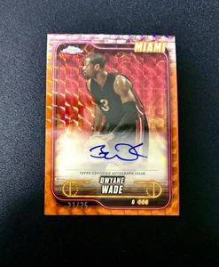 2025 Topps Chrome Dwayne Wade Auto /25 Miami Heat - Bild 1 von 2