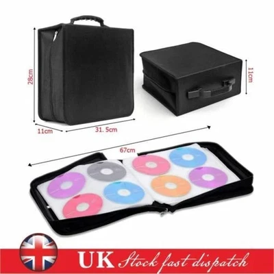 400 Sleeve CD DVD Ray Disc Carry Case Holder Protector Storage Bag Wallet Binder - image 1 of 4