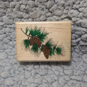 Mit montiertem Stempel Euro Arts Tannenzweig E607 - Bild 1 von 5