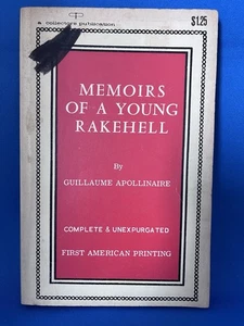 Vintage Erotica-Memoirs of a Young Rakehell - Gillaume Apollinaire 1967 1st Ed. - Picture 1 of 4