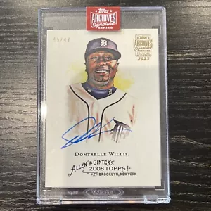 2023 Topps Archives Signature Series Dontrelle Willis Auto 45/47 2008 A&G - Picture 1 of 2