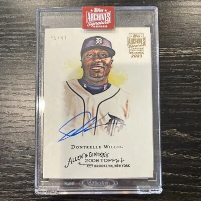 2023 Topps Archives 签名系列 Dontrelle Willis 签名 45/47 2008 A&G — 第 1/2 张图片