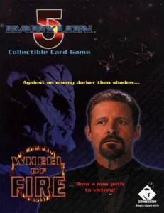 Babylon 5 CCG Wheel of Fire Official Sell Sheet Ad Flyer Cards Precedence NM - Picture 1 of 2